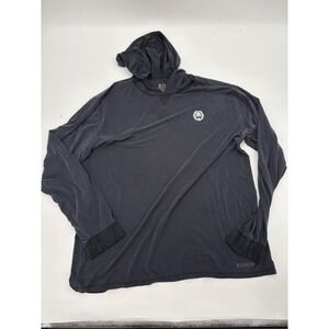2UNDR Mens Performance First Layer Hoodie Black Modal Blend 2XL Activewear